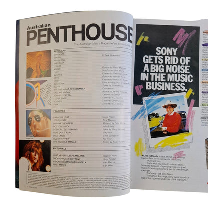 AUSTRALIAN PENTHOUSE Magazine June 1987 Melanie Peake / Christina Amphlett