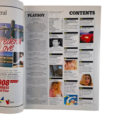 Australian Playboy Magazine October 1987 Maryam D'Abo / Gina Williams