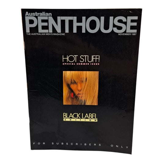Australian Penthouse Magazine - Black Edition November 1987 Amanda Wolfe