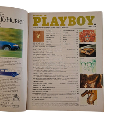 Australian Playboy Magazine April 1979 Julie Malone / Denise McConnell