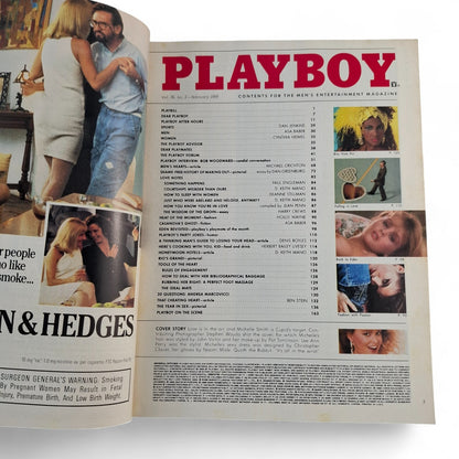 PLAYBOY MAGAZINE February 1989 Michelle Smith Simone Eden