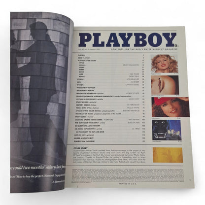 Playboy Magazine March 1995 Amber Smith COMPLETE