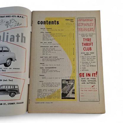 Modern Motor Magazine February 1956 Mercedes-Benz 190SL