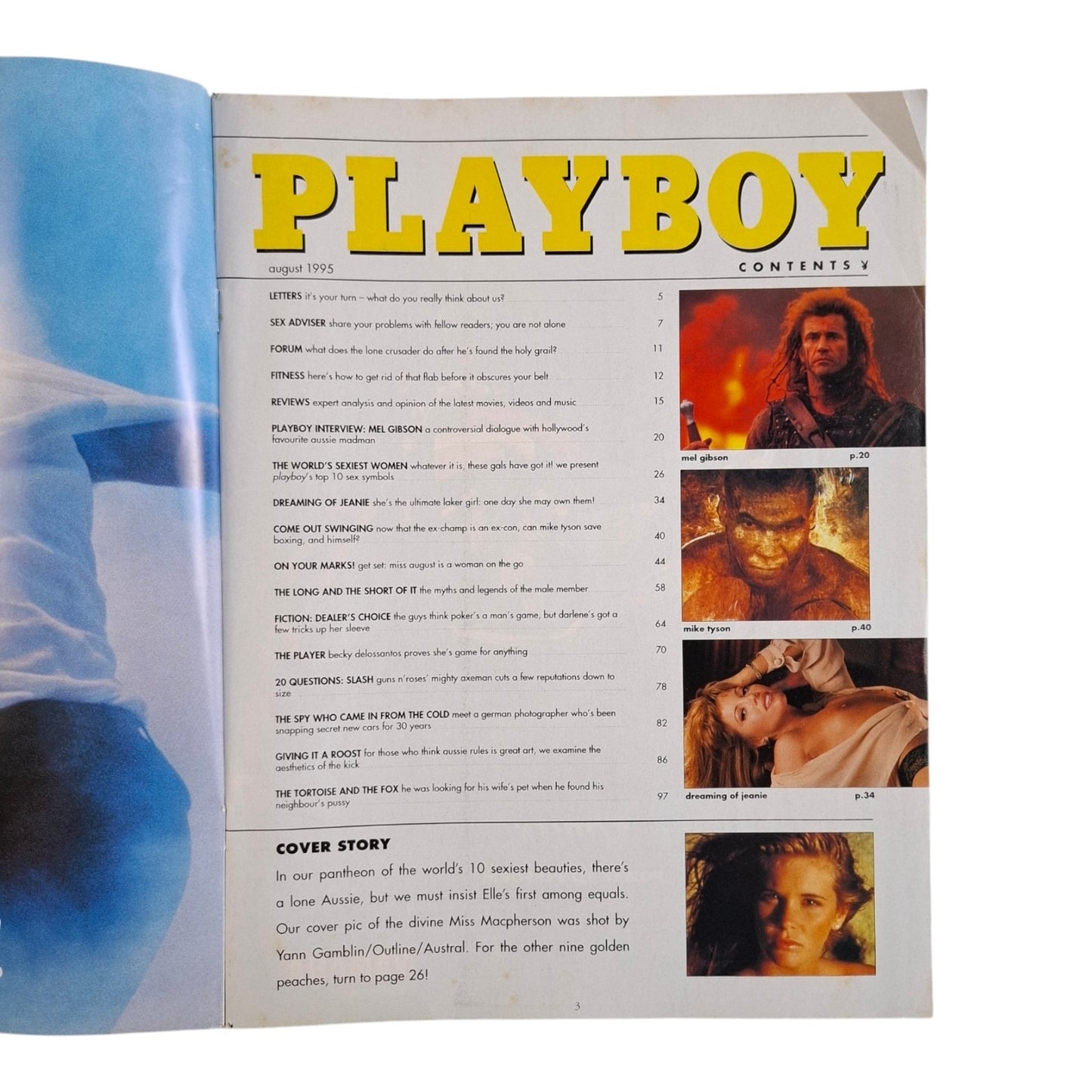Australian Playboy Magazine August 1995 Elle MacPherson / Becky DelosSantos