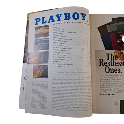 PLAYBOY Magazine February 1968 Paulette Lindberg / Nancy Harwood