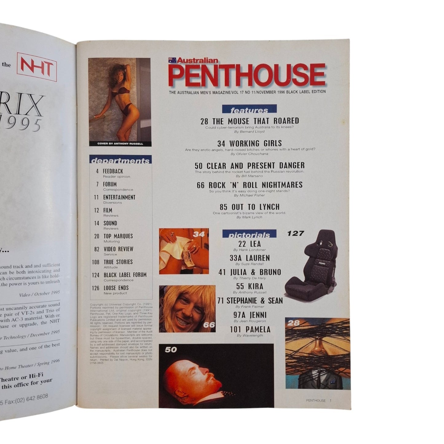 AUSTRALIAN PENTHOUSE Magazine November 1996 Pamela Self / Kira
