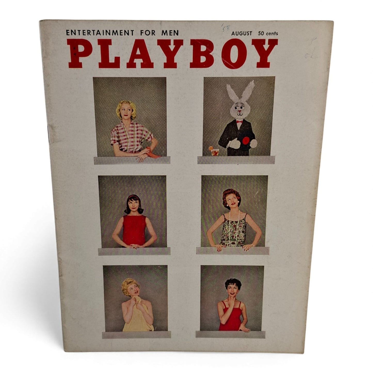PLAYBOY Magazine August 1958 Myrna Weber