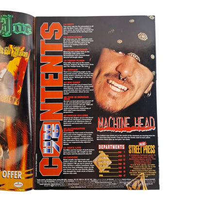 Hot Metal Magazine June 1996 Machine Head Deicide Ozzy Biohazard Shihad NOFX