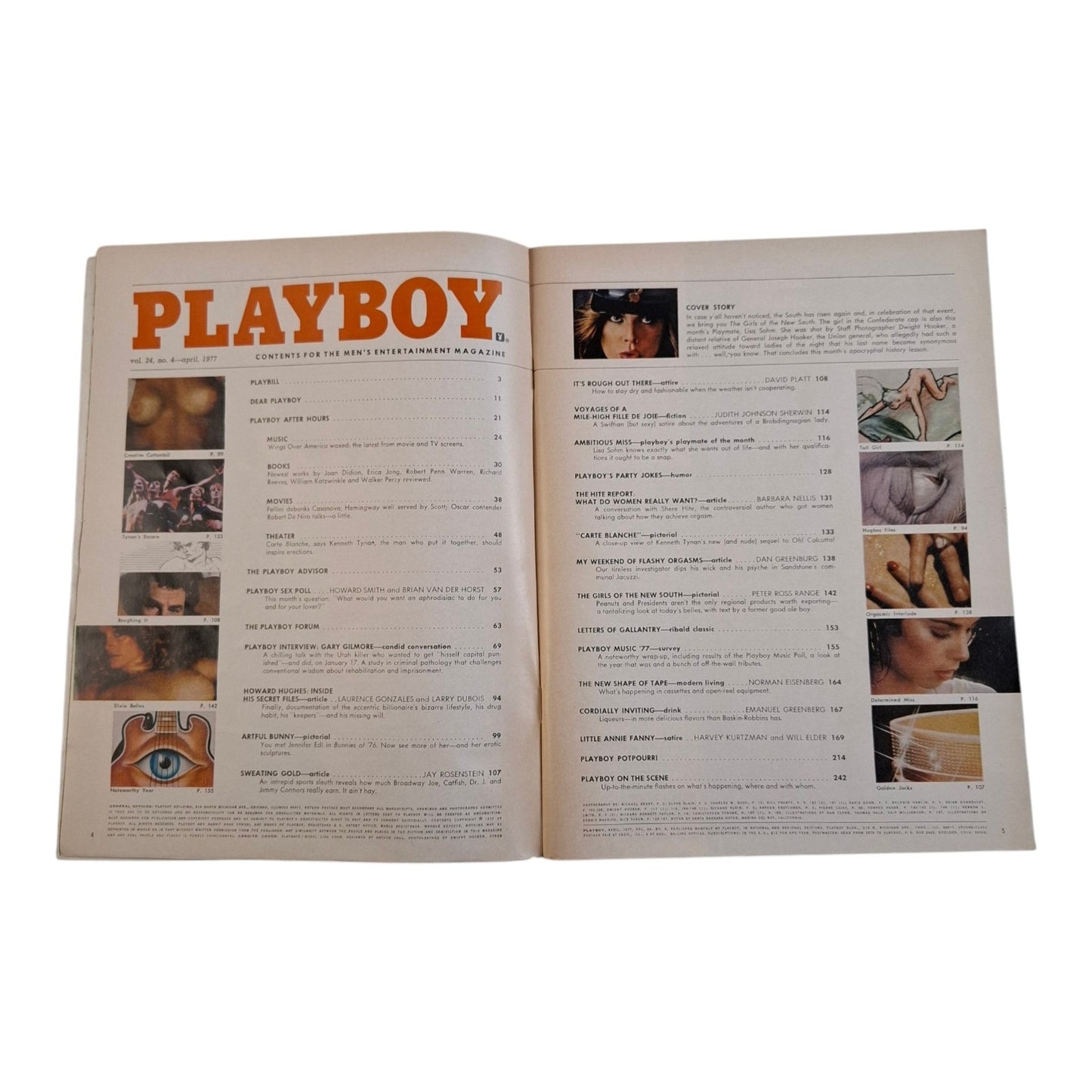 PLAYBOY Magazine April 1977 Lisa Sohm