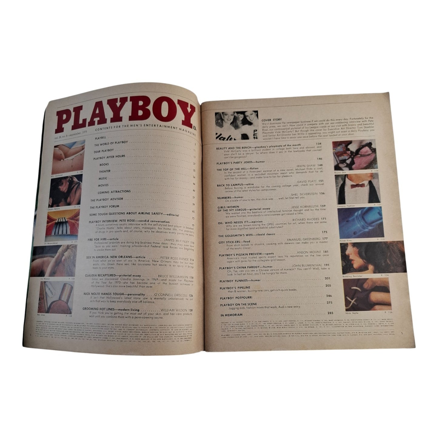 Playboy MAGAZINE September 1979 Vicki McCarty NO C/F