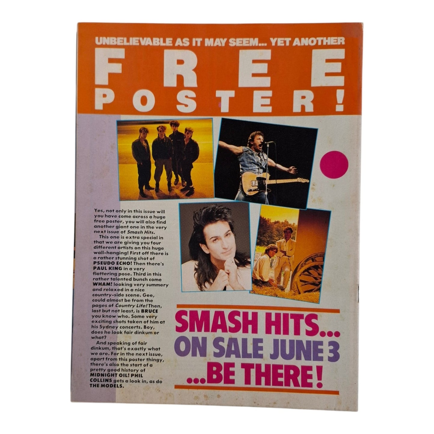 Smash Hits Magazine Australia June 1985 Nik Kershaw / Dragon / Madonna