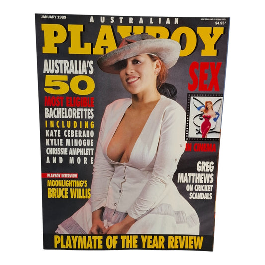Australian Playboy Magazine January 1989 Kate Ceberano / Catrin Michelsen