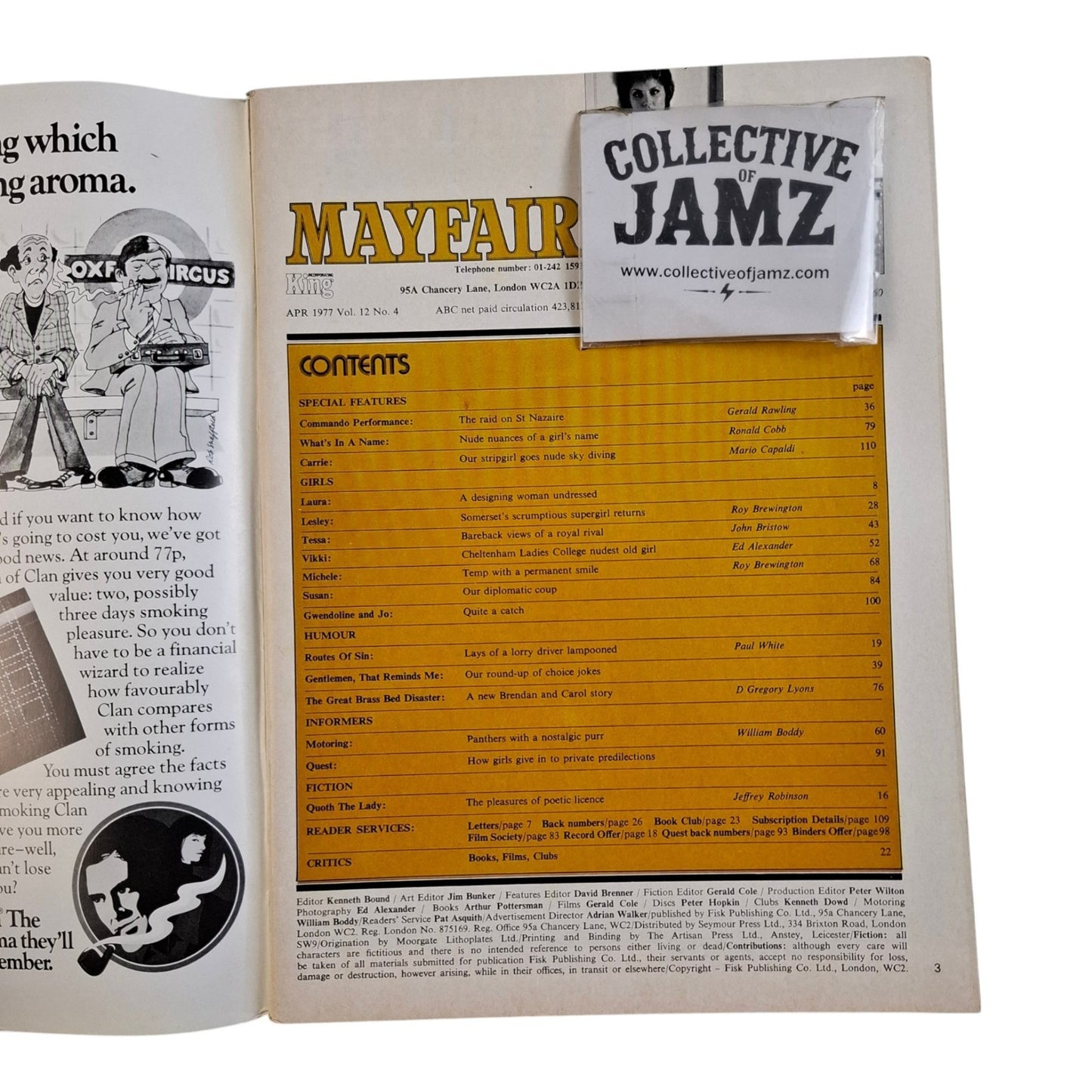 Mayfair Men’s Magazine Vol. 12 No. 4 April Lesley Chisholm / Vikki Donovan