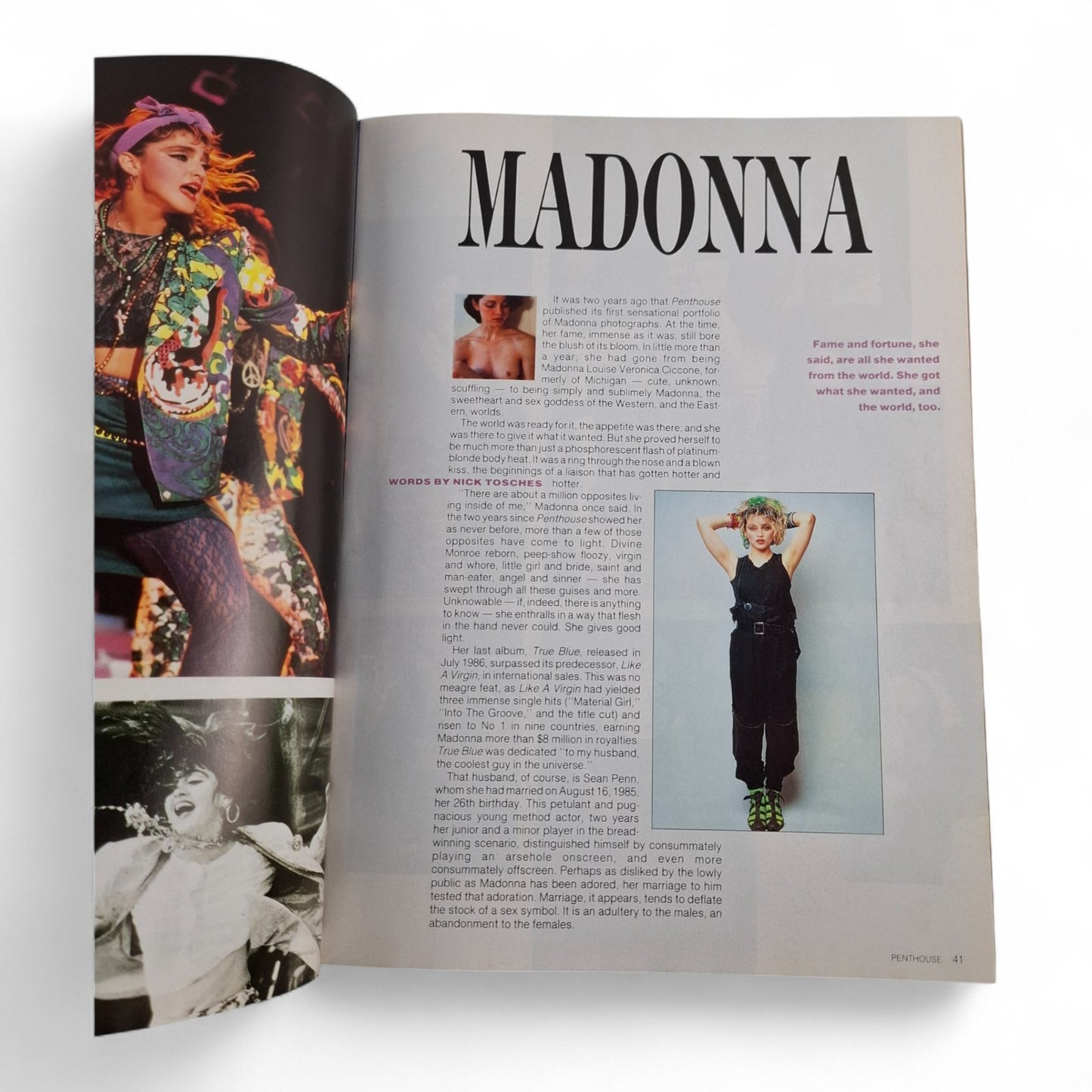AUSTRALIAN PENTHOUSE October 1987 Magazine Madonna Gaelle James ALTERNATE COVER