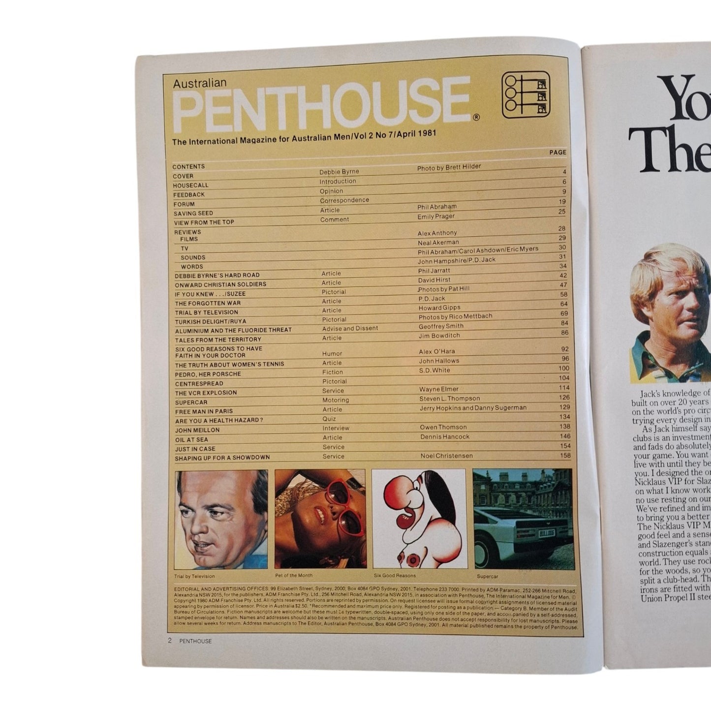 AUSTRALIAN PENTHOUSE Magazine April 1981 Ruya Evrim / Suzee