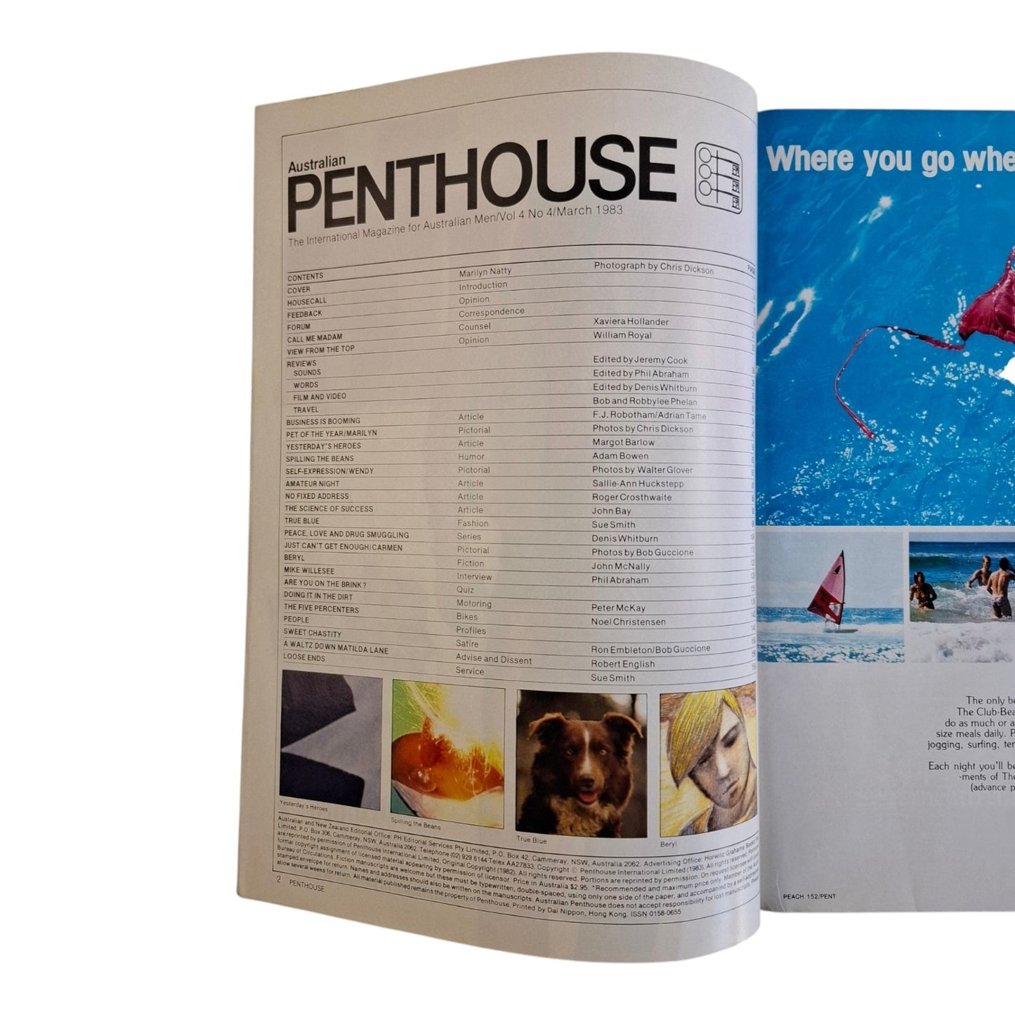 Australian Penthouse Magazine - March 1983 Marilyn Natty / Wendy Maree