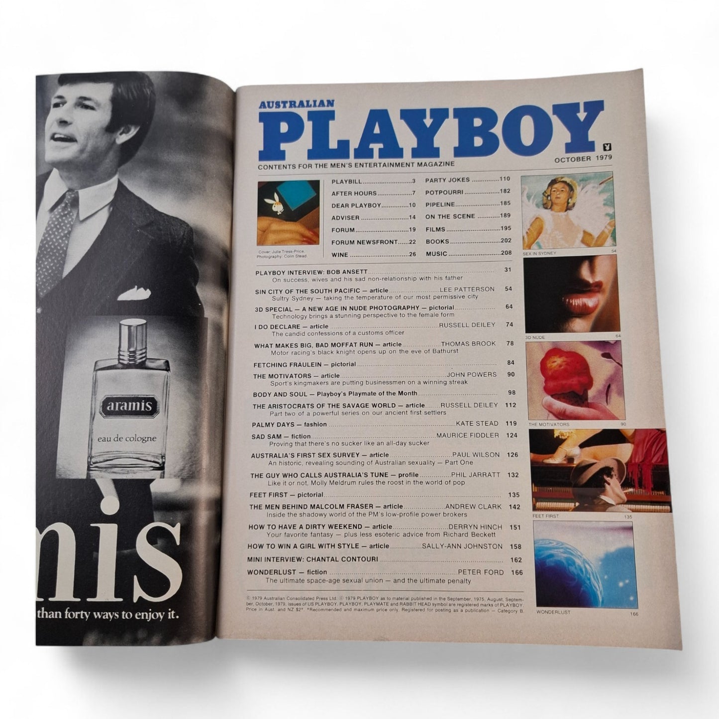 Australian Playboy Magazine October 1979 Julie Price Rosemary Paul