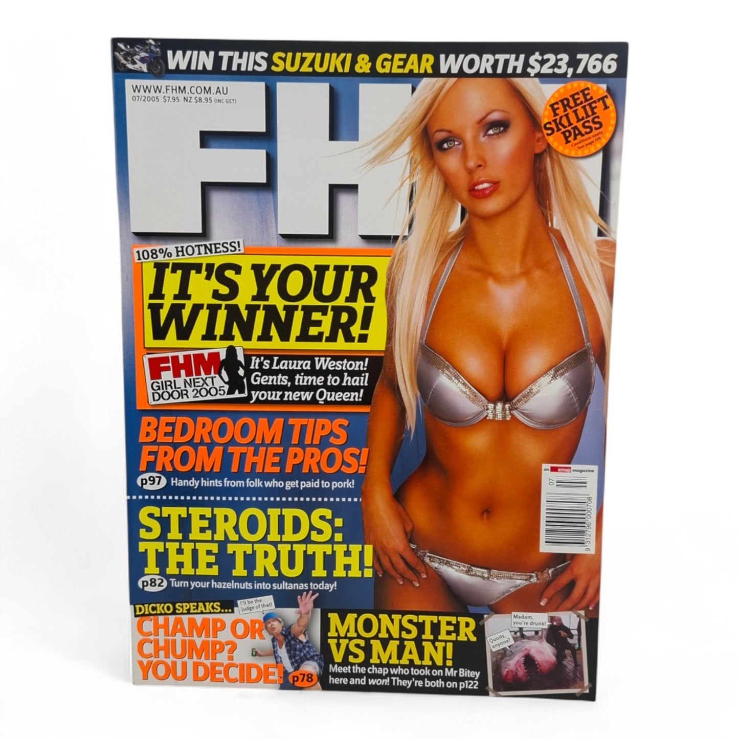 FHM For Him Magazine Australia July 2005 Laura Weston