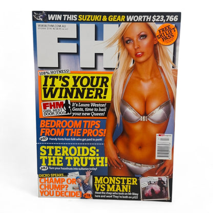 FHM For Him Magazine Australia July 2005 Laura Weston