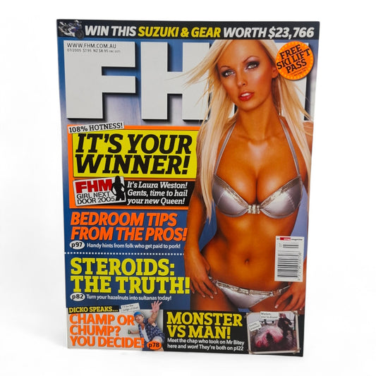 FHM For Him Magazine Australia July 2005 Laura Weston