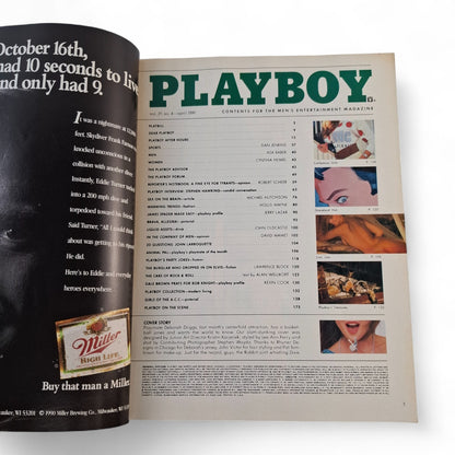PLAYBOY MAGAZINE April 1990 Deborah Driggs / Lisa Matthews