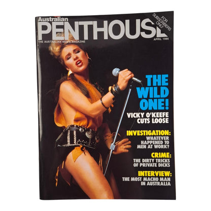 Australian Penthouse Magazine April 1986 - Vicky O'Keefe / Kathleen Azzopardi