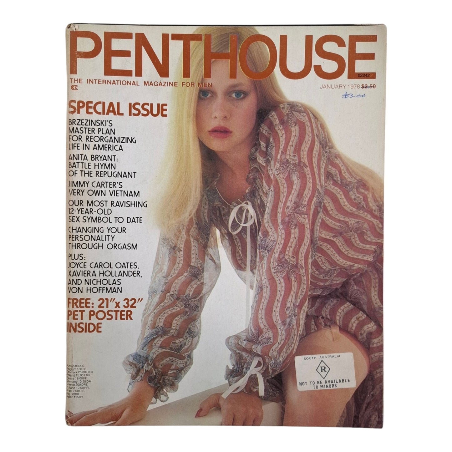 Penthouse Magazine January 1978 Carrie Nelson / Anita Bryant / Lonnie Westin