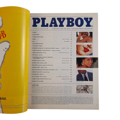 Playboy Magazine November 1990 Teri Copley / Lorraine Olivia
