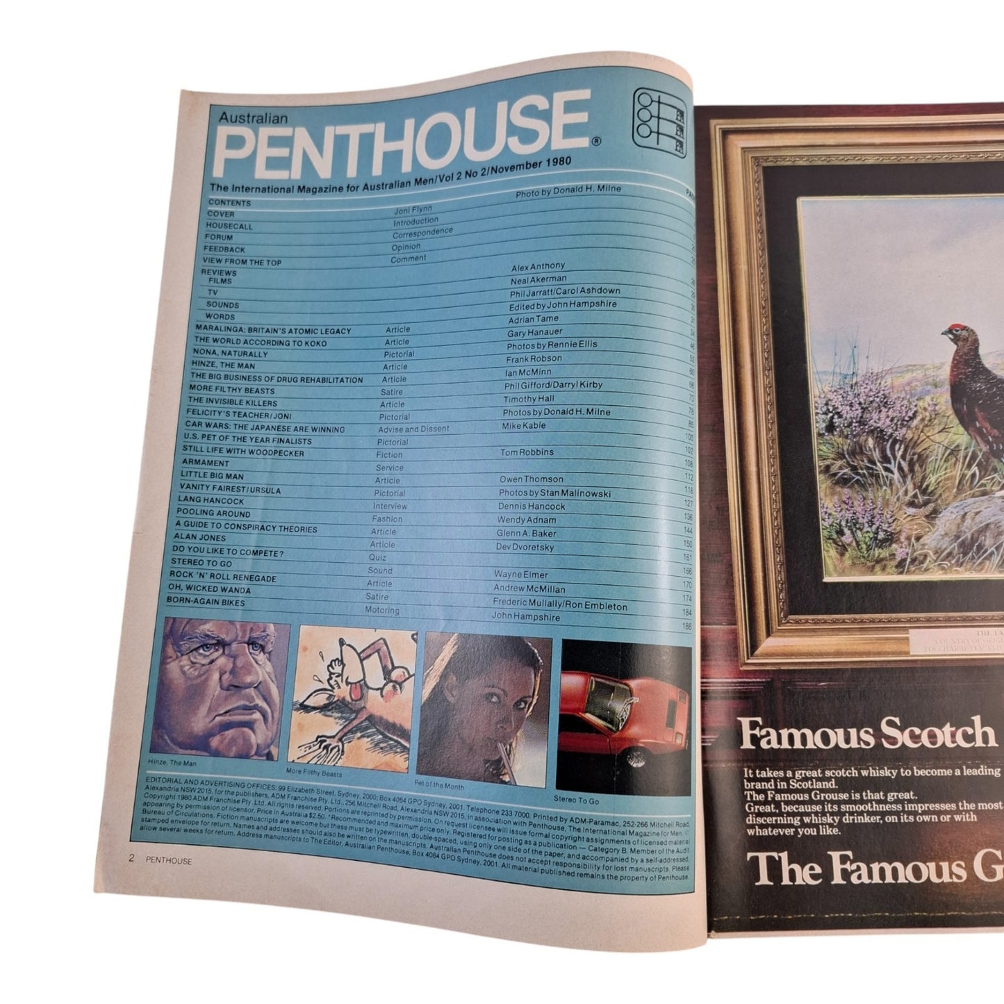 AUSTRALIAN PENTHOUSE Men's Magazine November 1980 Joni Flynn / Nona Batey