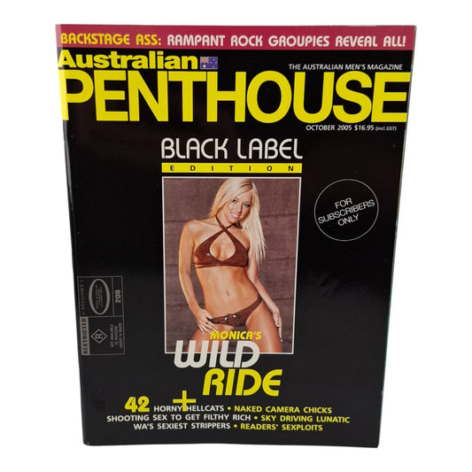 AUSTRALIAN PENTHOUSE Men's Magazine Black Label October 2005 Monica