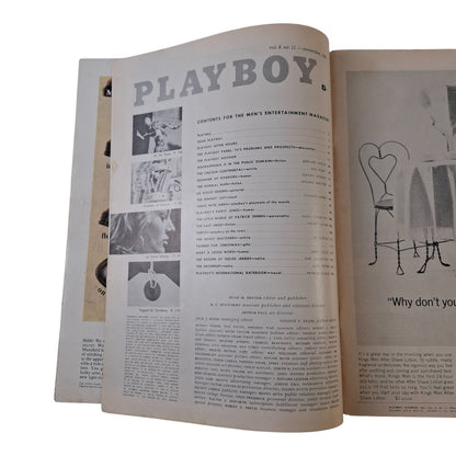 PLAYBOY Magazine November 1961  Dianne Danford  (PAGES MISSING)