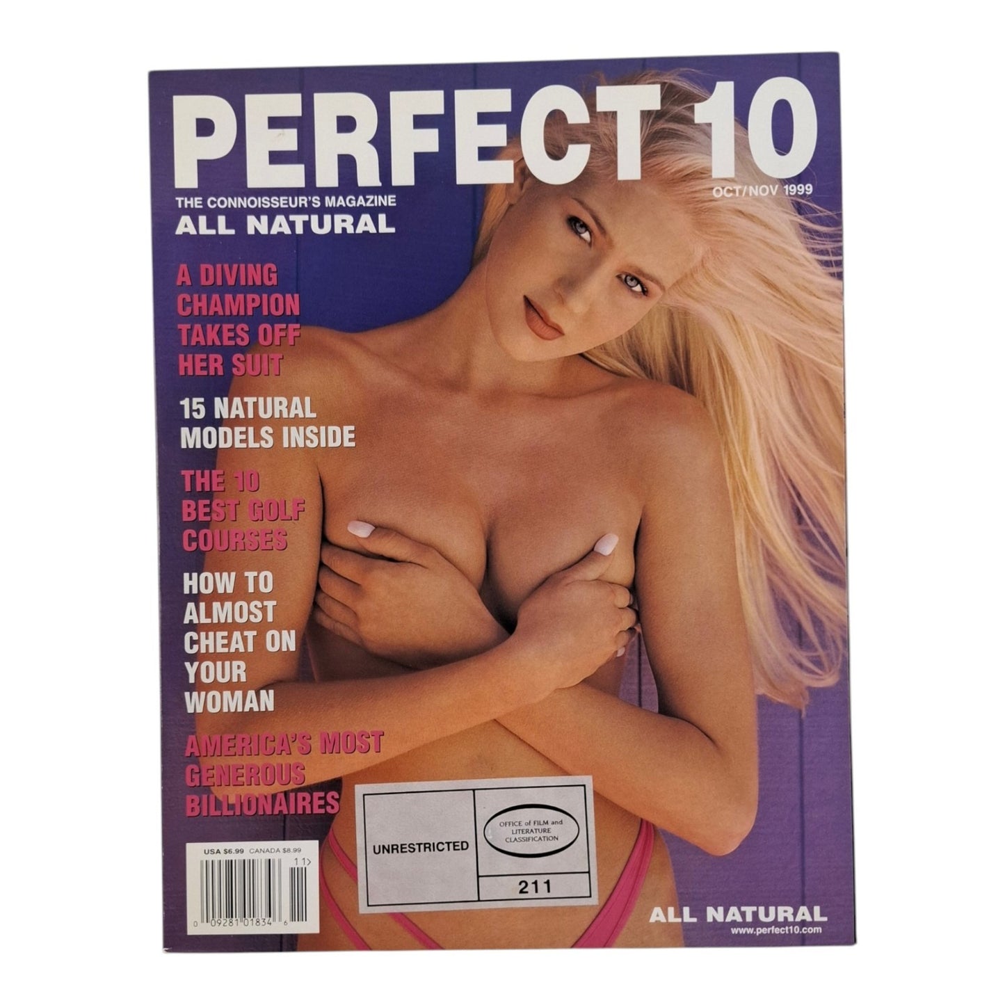 PERFECT 10 Magazine All Natural October November 1999 Carrie Reed