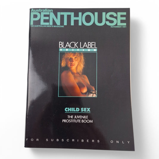 Australian Penthouse Magazine - Black November 1991 Complete Playboy