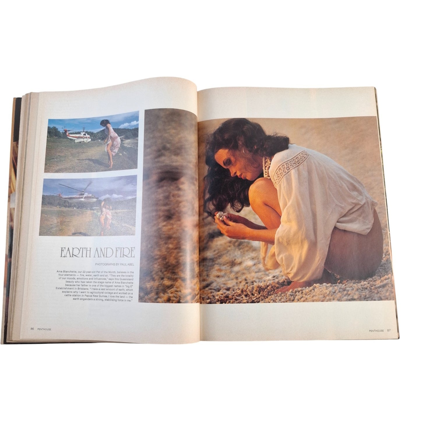 AUSTRALIAN PENTHOUSE October 1980 Vol. 2 No. 1 Men's Magazine Ama Blanchette