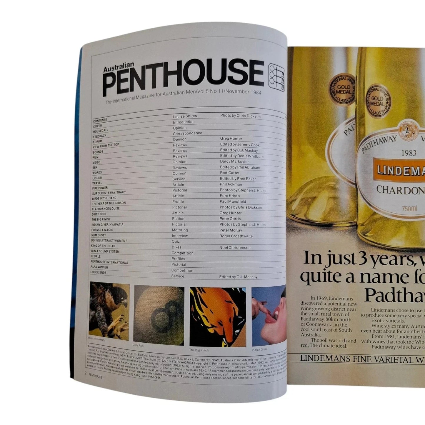 AUSTRALIAN PENTHOUSE November 1984 Vol. 5 No. 11 Men's Magazine Louise Shires