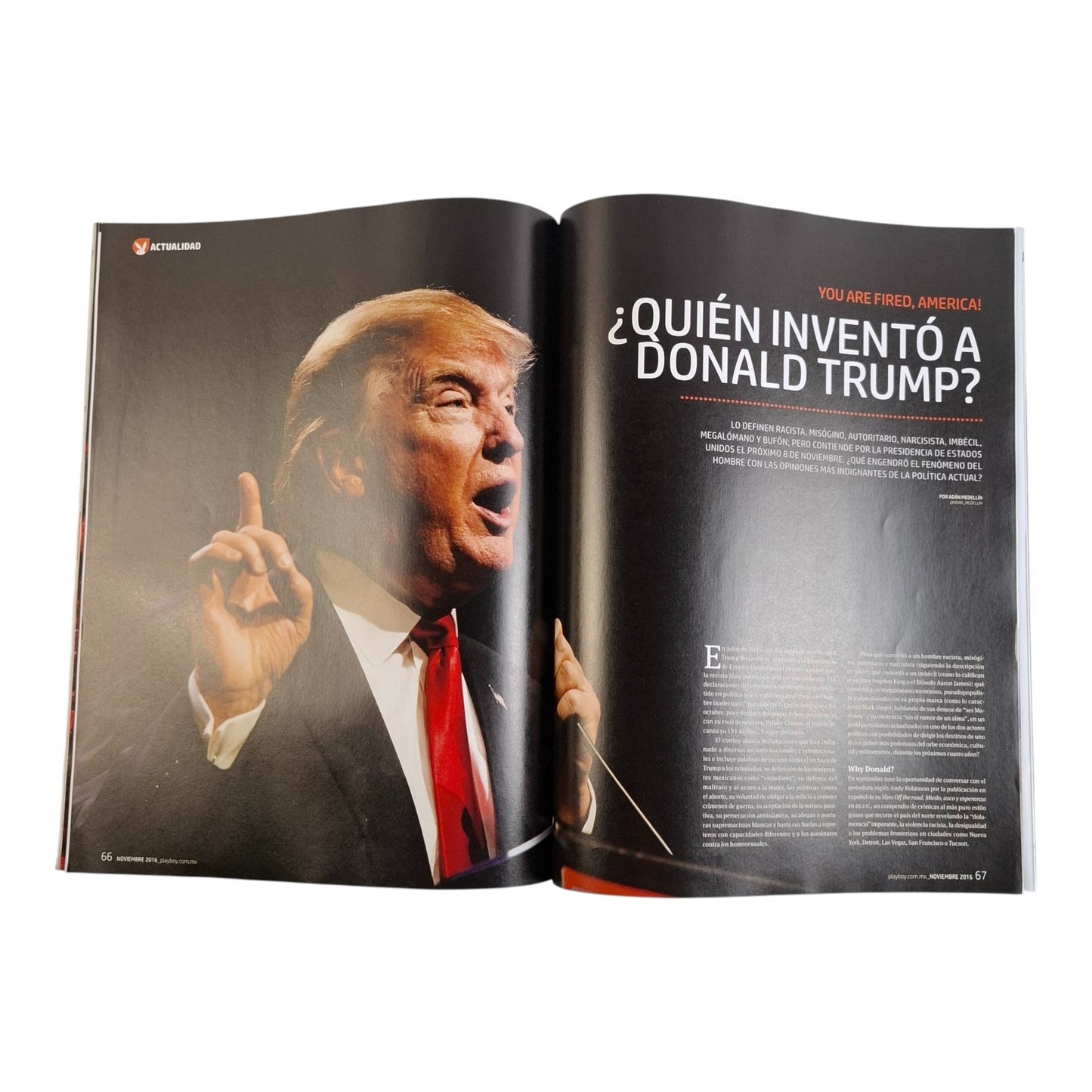 Playboy Magazine Mexico November 2016 Samantha Rodriguez / Donald Trump
