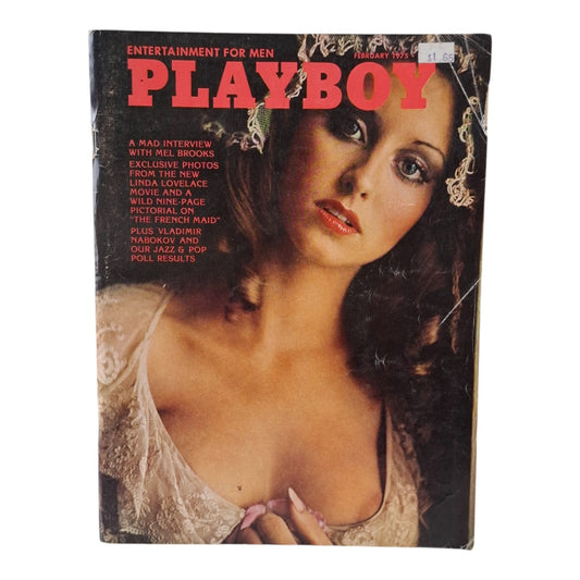 PLAYBOY MAGAZINE February 1975 Laura Misch / Linda Lovelace