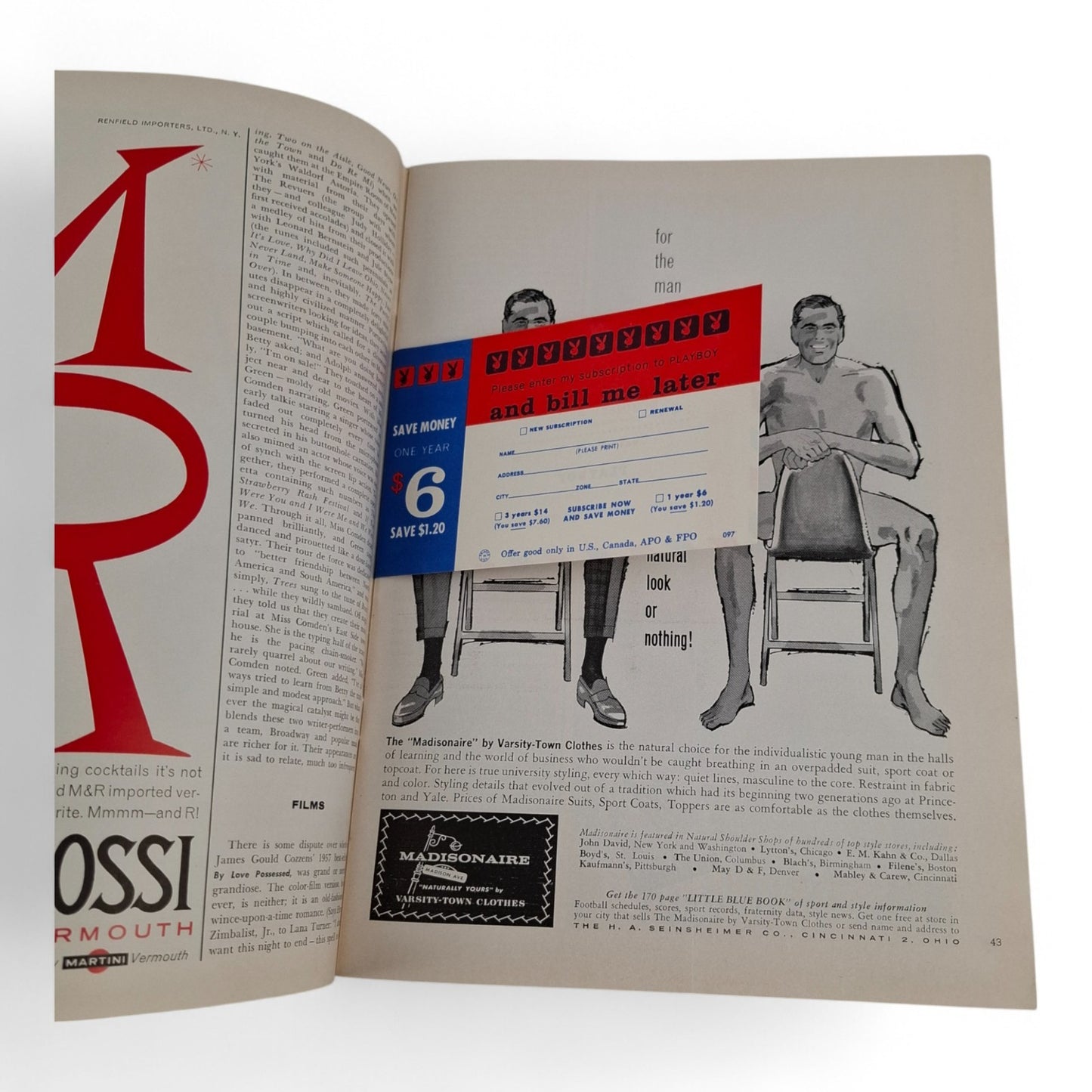 PLAYBOY MAGAZINE September 1961 Barbara Ann Lawford Complete