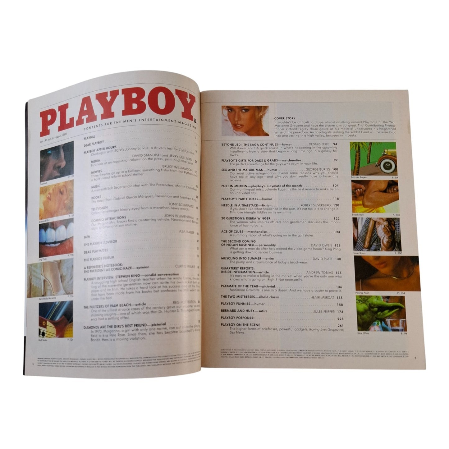 Playboy Magazine June 1983  Marianne Gravatte / Jolanda Egger