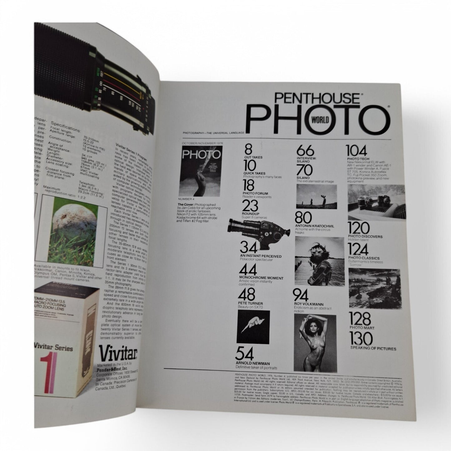 Penthouse Photo World Magazine -October November 1976