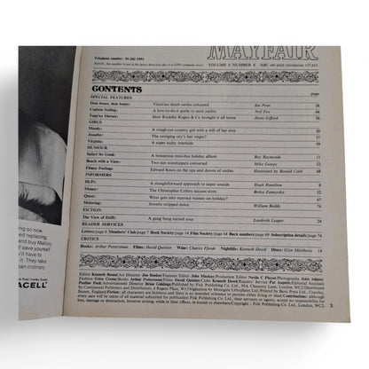 Mayfair Magazine Vol. 6 No. 8 August 1971 U.K Playboy Jennifer Saunders