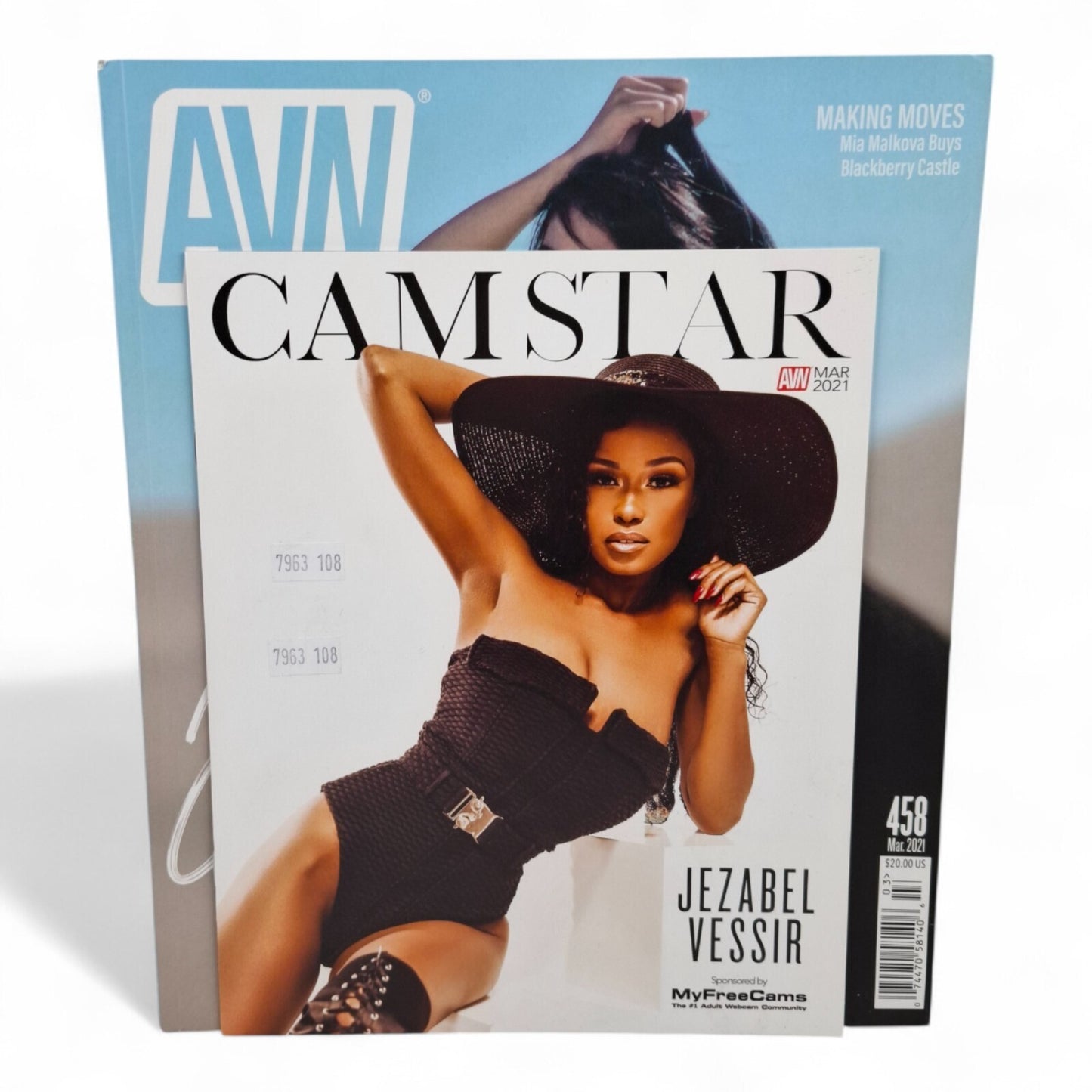 AVN March 2021 Issue 458 Joey Kim With Camstar Magazine insert Playboy