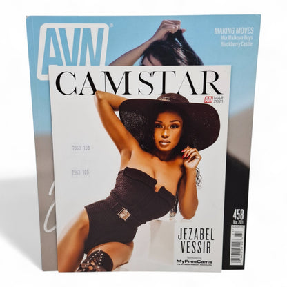 AVN March 2021 Issue 458 Joey Kim With Camstar Magazine insert Playboy