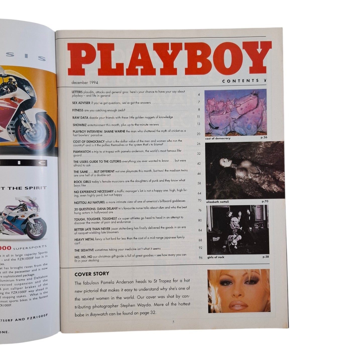 Australian Playboy Magazine December 1994 Pamela Anderson /Tania Vanessa Madison