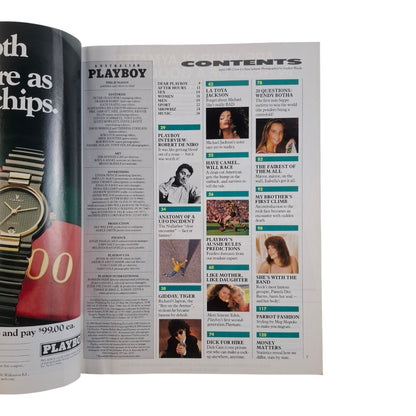 Australian Playboy Magazine April 1989 LaToya Jackson / Simone Eden