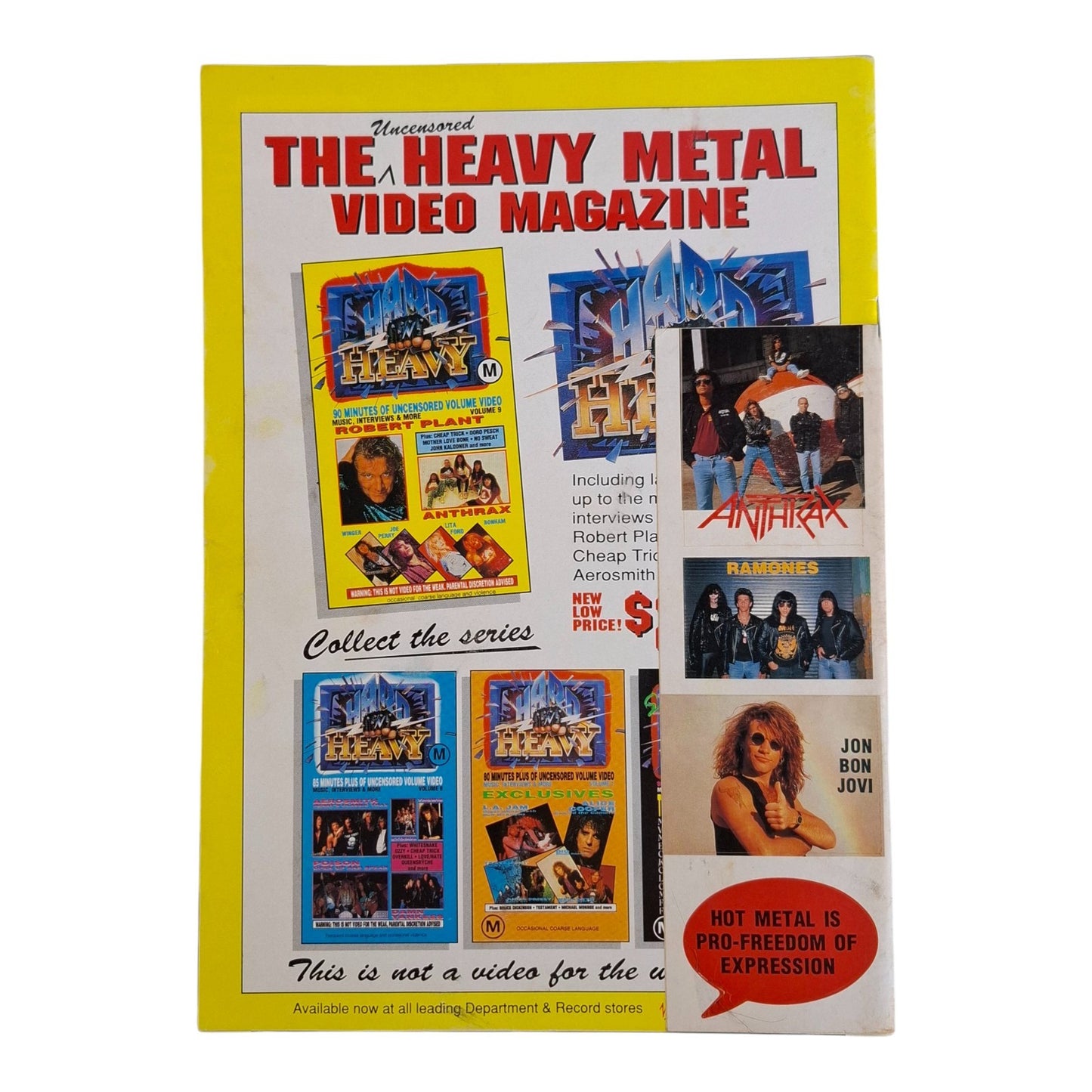 Hot Metal #21 Music Magazine November 1990 AC/DC / Under Neath What