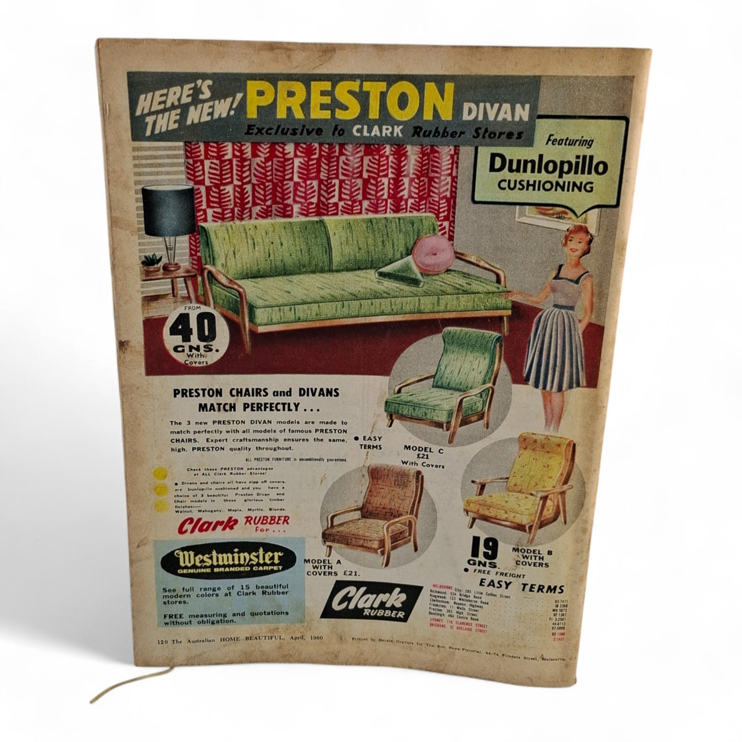 Australian Home Beautiful Magazine - April 1960