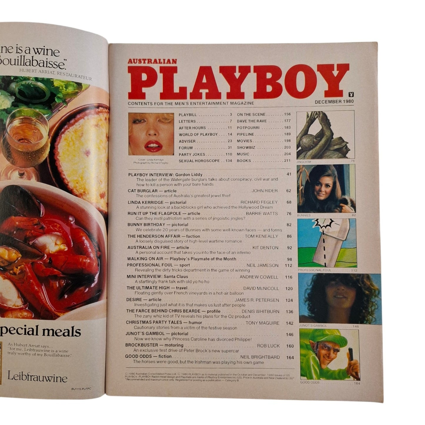 Australian Playboy Magazine December 1980 Linda Kerridge / Terri Welles NO C/F