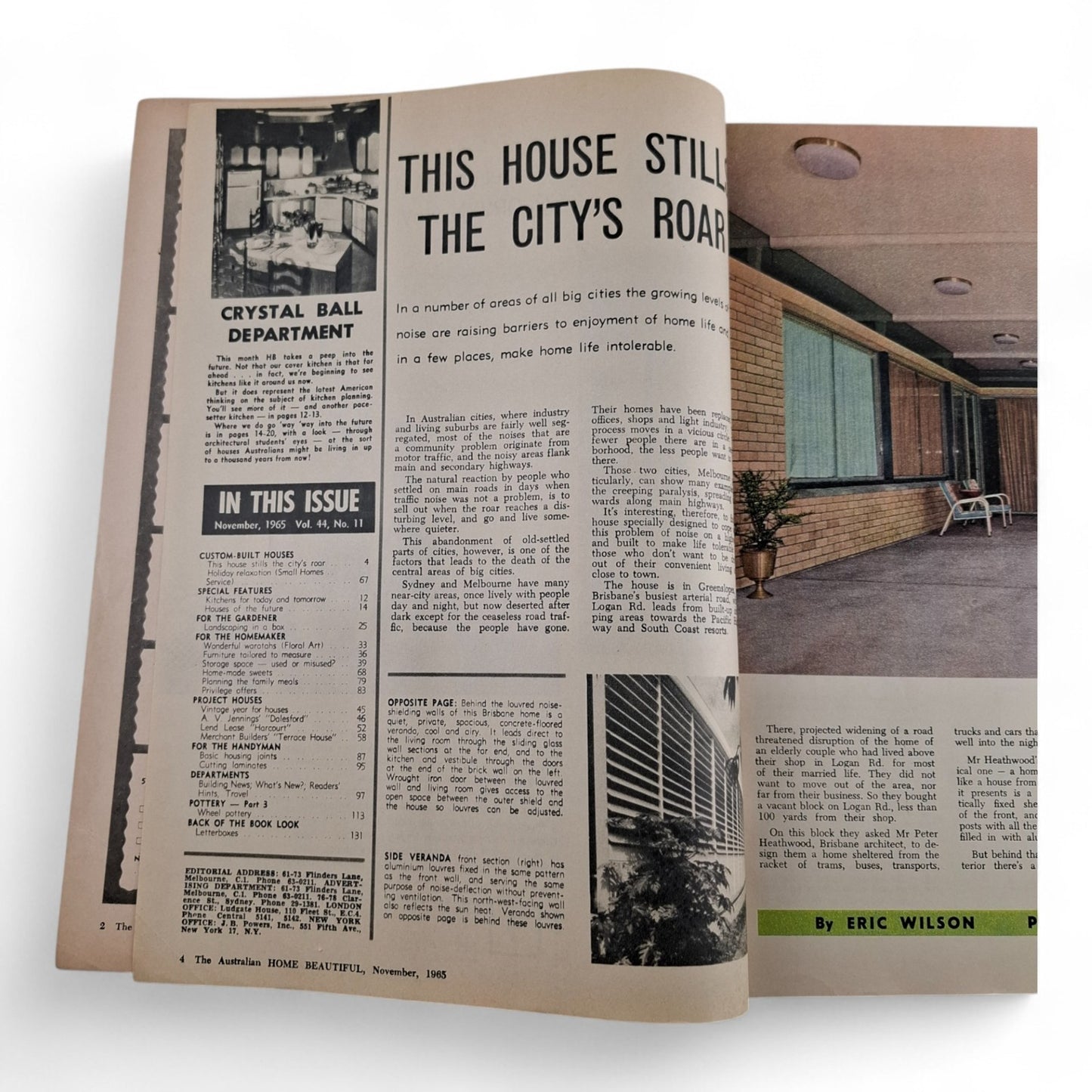 Australian Home Beautiful - November 1965 - Magazine