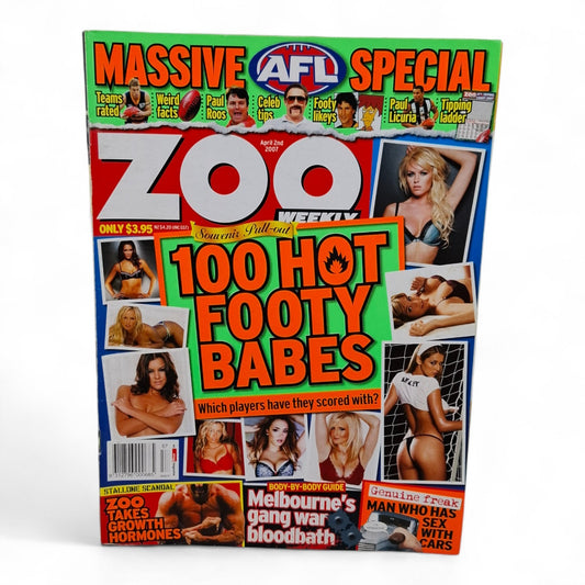 Zoo Weekly Magazine Australia April 2nd 2007 Footy Babes